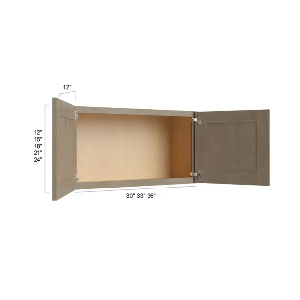 Manatee Gray - RTA Bridge Wall Cabinet 30" x 15"