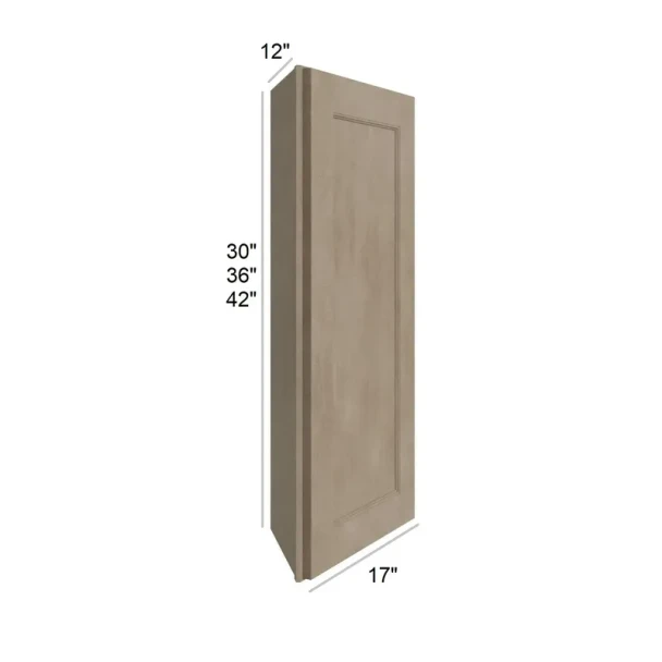 Manatee Gray  - RTA Angled End Wall Cabinet 12" x  42"