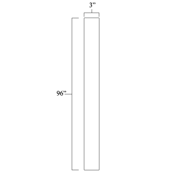 Wall Filler 3" x 96"