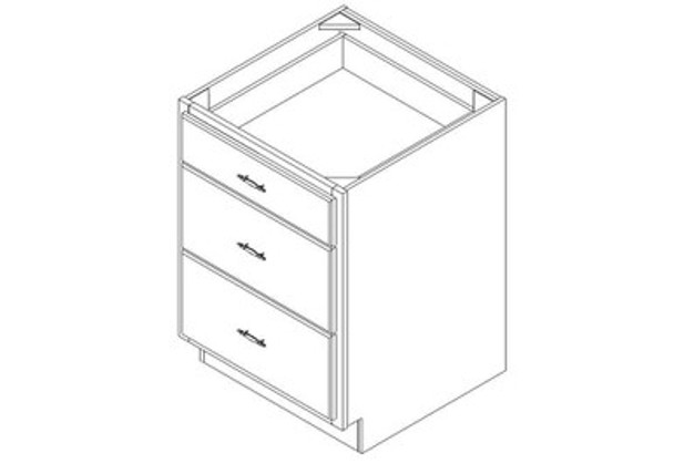 Drawer Base Cabinet 24" left view