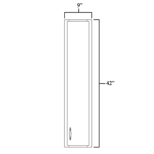 Wall Cabinet 09" x 42"