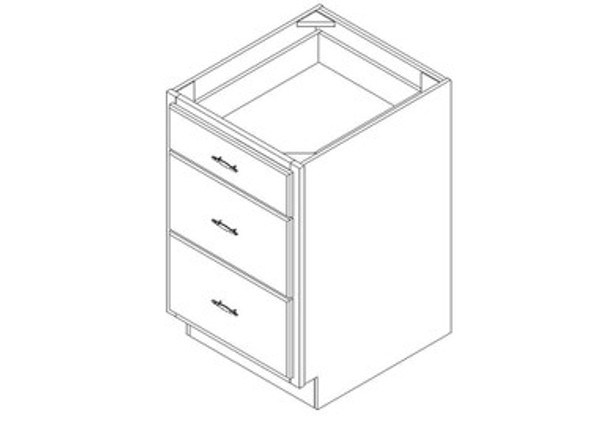 Drawer Base Cabinet 21" left view