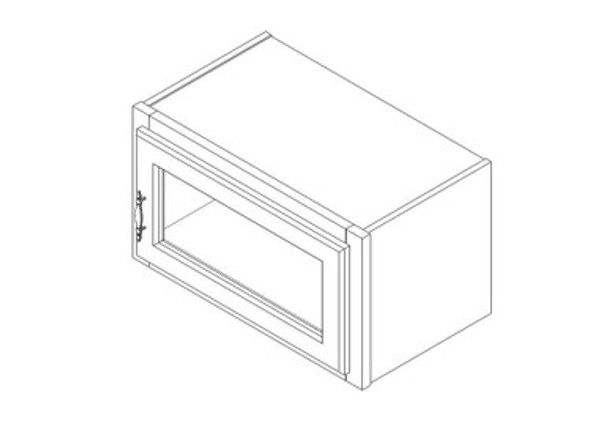 Plain Glass 21"X12". It Measures 21"Wx12"Dx12"H