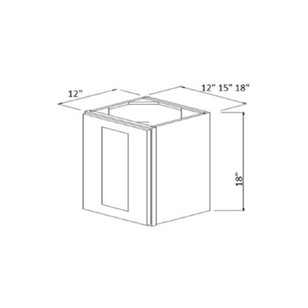 Wall  12x18"  Single door