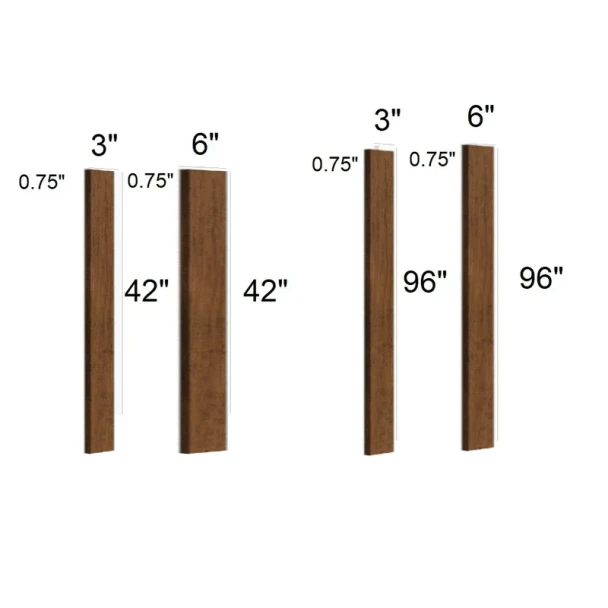 Smokehouse Hickory - Wall Filler 6" x 96"