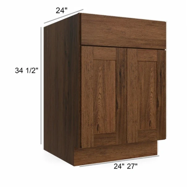 Smokehouse Hickory- RTA Base Cabinet 24"