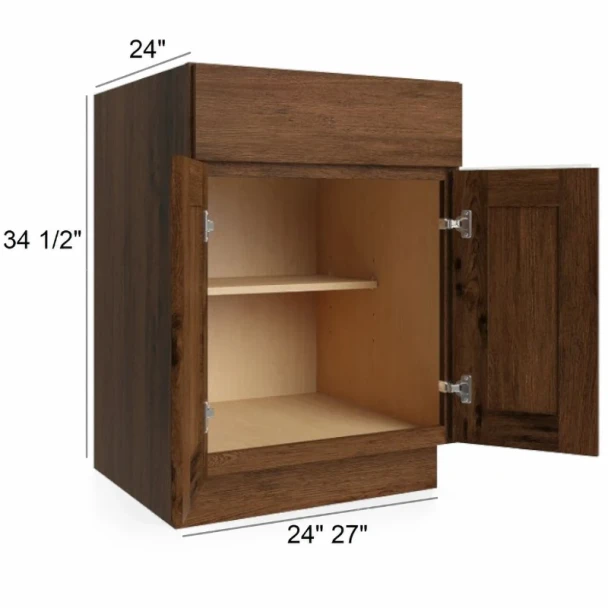 Smokehouse Hickory - RTA Base Cabinet 27"