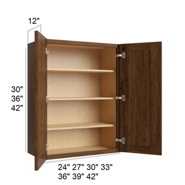 Smokehouse Hickory - RTA Wall Cabinet 42" x 36"