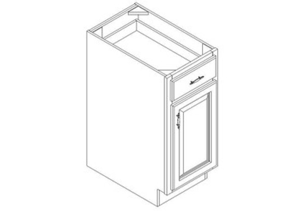 Base Cabinet 15" right view