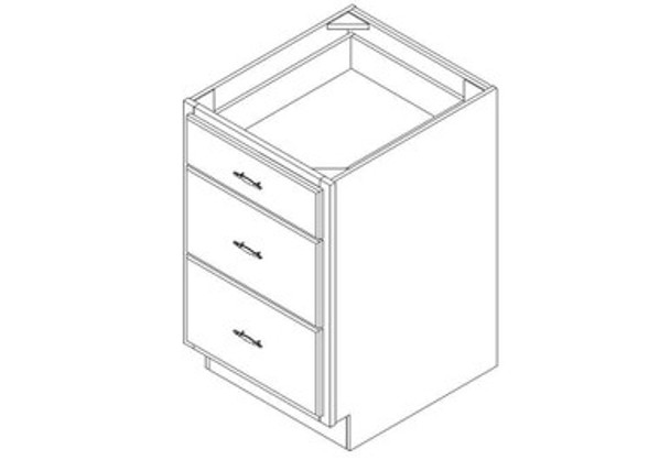 Drawer Base Cabinet 21" left view