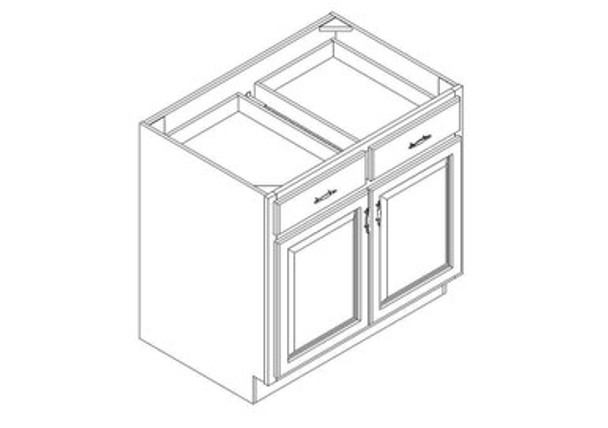 Base Cabinet 36" left view