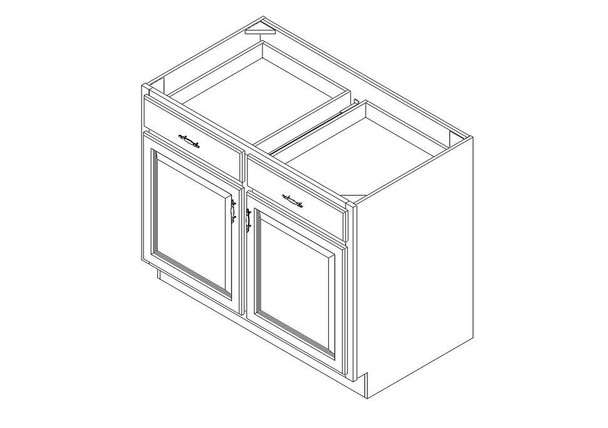 Base Cabinet 42" left view