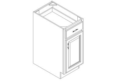 Base Cabinet 15" right view