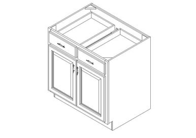 Base Cabinet 33" left view