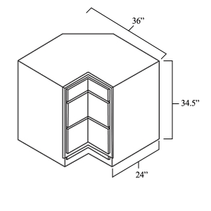 Corner DrawerBase Cabinet 36