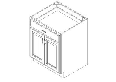Base Cabinet 27" left view