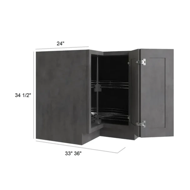 Westport -  Assembled Lazy Susan Base Cabinet 33" x 12"