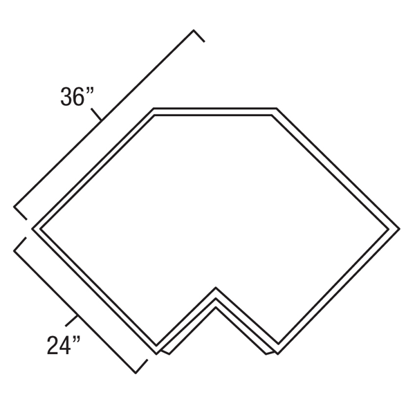 Corner DrawerBase Cabinet 36