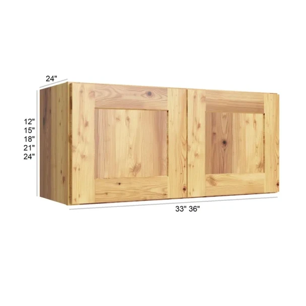 Whitetai Buck Shaker - RTA Refrigerator Wall Cabinet 36" x 15"