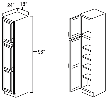 18 Wide Utility Cabinet  Great for pantry