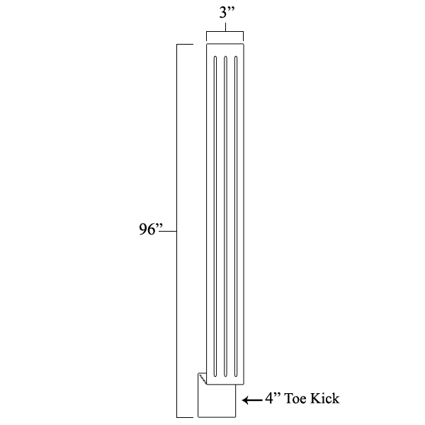 fluted fill tall