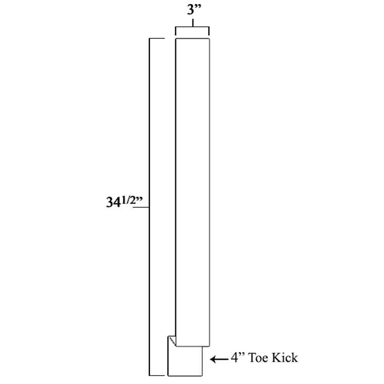 Can be trimmed to desired height and/or width.