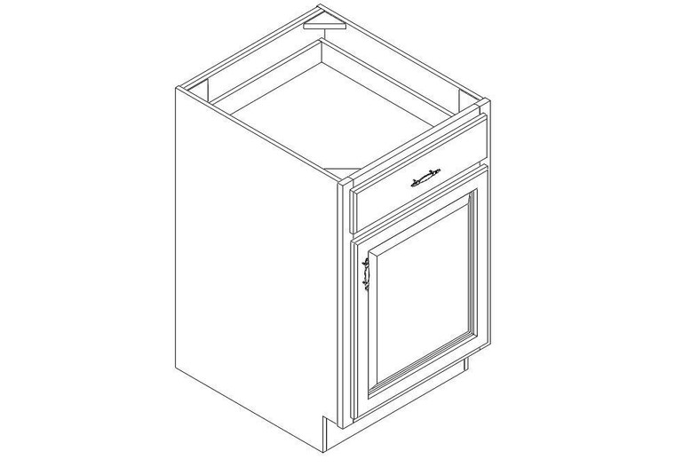 Base Cabinet 21" right view