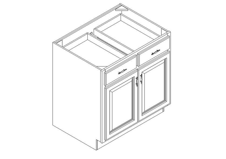 Base Cabinet 33" right view