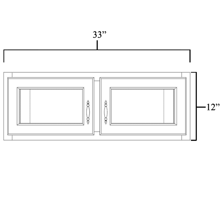 Decorative Wall Cabinet.  Used to make 30" cabinets 42"