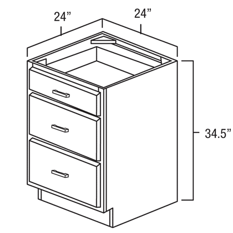 Drawer Base Cabinet 24"