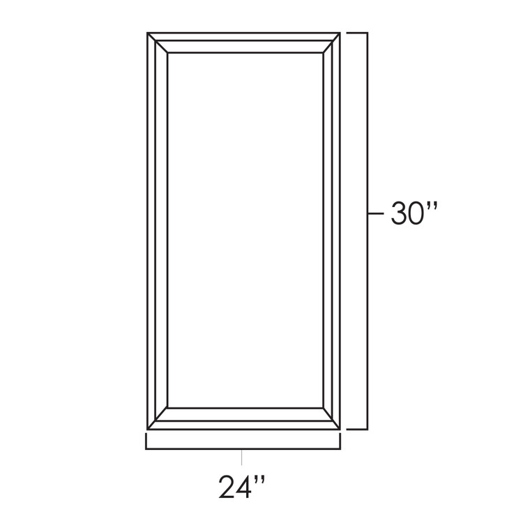 Plain Glass Door  24" x 30"