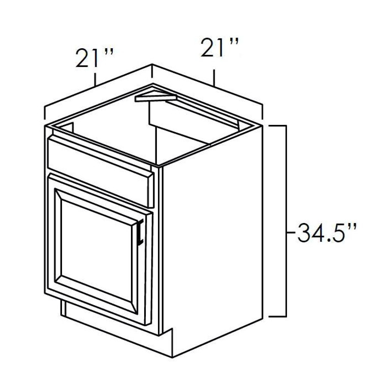 Vanity Sink Base 21"