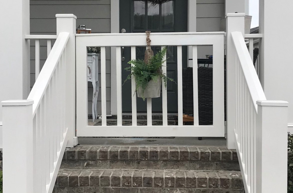 Porch Gate Custom Built & Installed Southern Swing Co