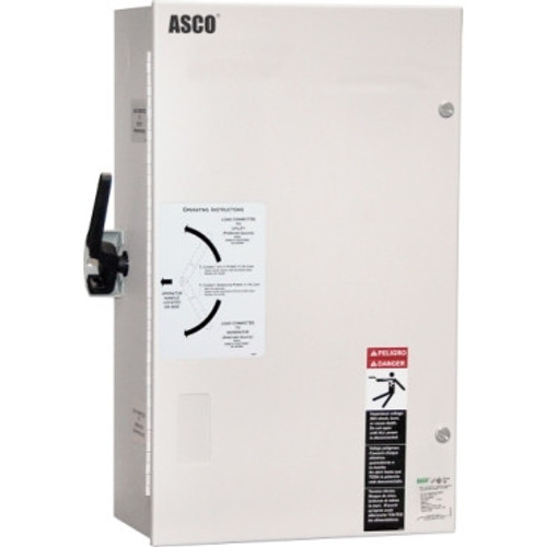 ASCO 185 Series 100A 1ph 2 Pole Open Transition Automatic Transfer Switch