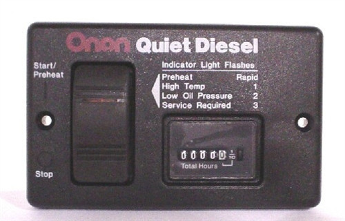 Cummins Onan 300-4943 Basic Remote Start Panel W/Hour Meter