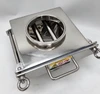 Single-Drawer Magnetic Separator - Round Clamp Connections - housing and inlet detail