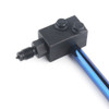 Close-up of brake line flaring tool clamp block