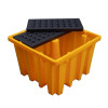 Single-IBC HDPE Spill Containment Bund Pallet — MOQ Lot of 10 pallets