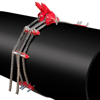 Double-Chain Pipe Alignment Clamps for Fabrication Fit-Up