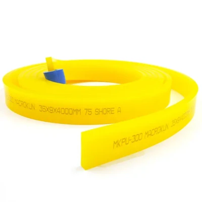 4m 70 Shore PU Screen Printing Squeegee Blade Roll, 50 x 9mm