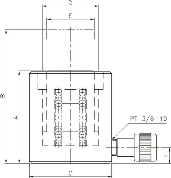 TECPOS TSSC-2025 dimensional reference; dimensions listed on the product page