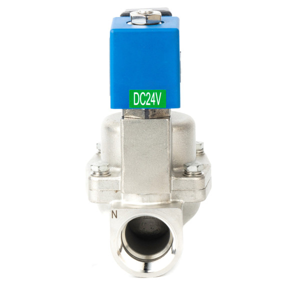 2S250-25 1 in Stainless Solenoid Valve 24V DC Normally Closed