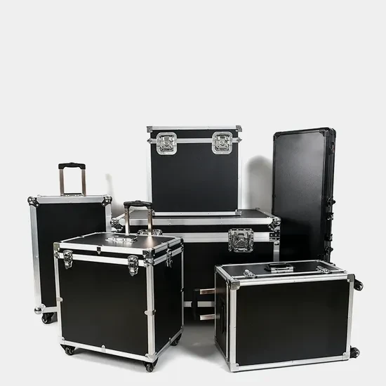 Custom Aluminium Flight Cases with EVA Foam for Equipment Transport — MOQ Lot of 50 cases