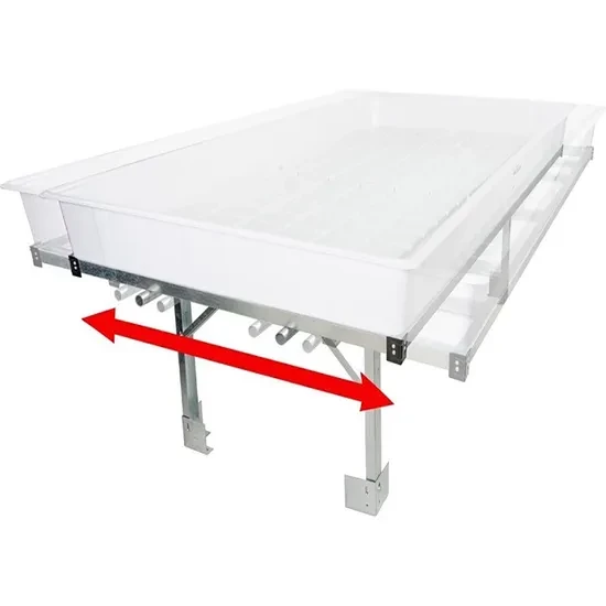 Ebb & Flow Rolling Greenhouse Benches for Commercial Nurseries — MOQ Lot of 100 feet