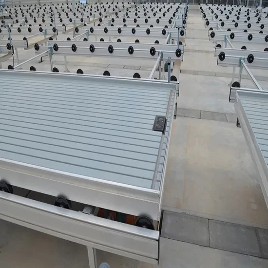 Ebb & Flow Rolling Greenhouse Benches for Commercial Nurseries — MOQ Lot of 100 feet