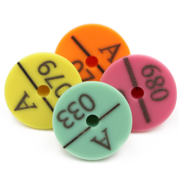 TPU Rabbit Identification Ear Tags – Custom Printing Available