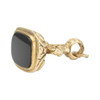 Second Hand 9ct Gold Onyx Fob Charm Pendant