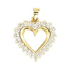 Second Hand 9 carat Gold Diamond Heart Pendant