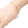 Second Hand 18ct 2 Colour Gold Curb Bracelet