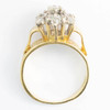 Second Hand 18ct Gold High Set Diamond Cluster Ring